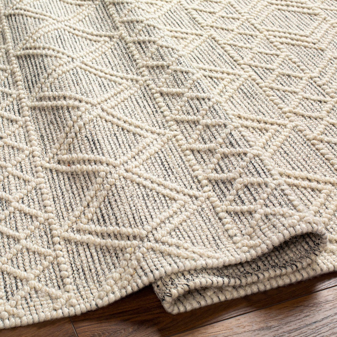 Cameo Scandi Bohemian Style Ivory Hand Woven Wool Rug - The Rug Decor