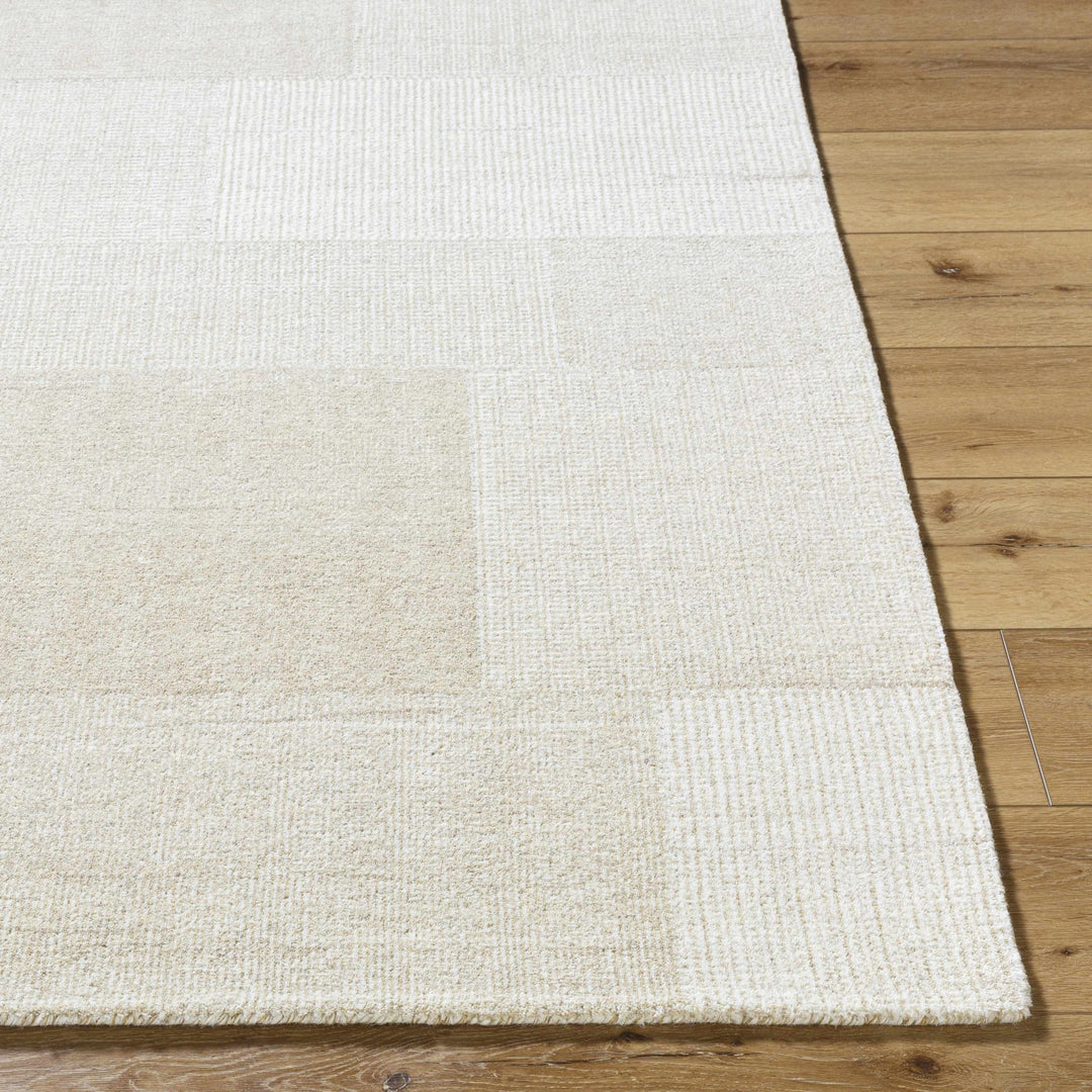 Camila Modern Geometrical Beige And Ivory Area Rug - The Rug Decor