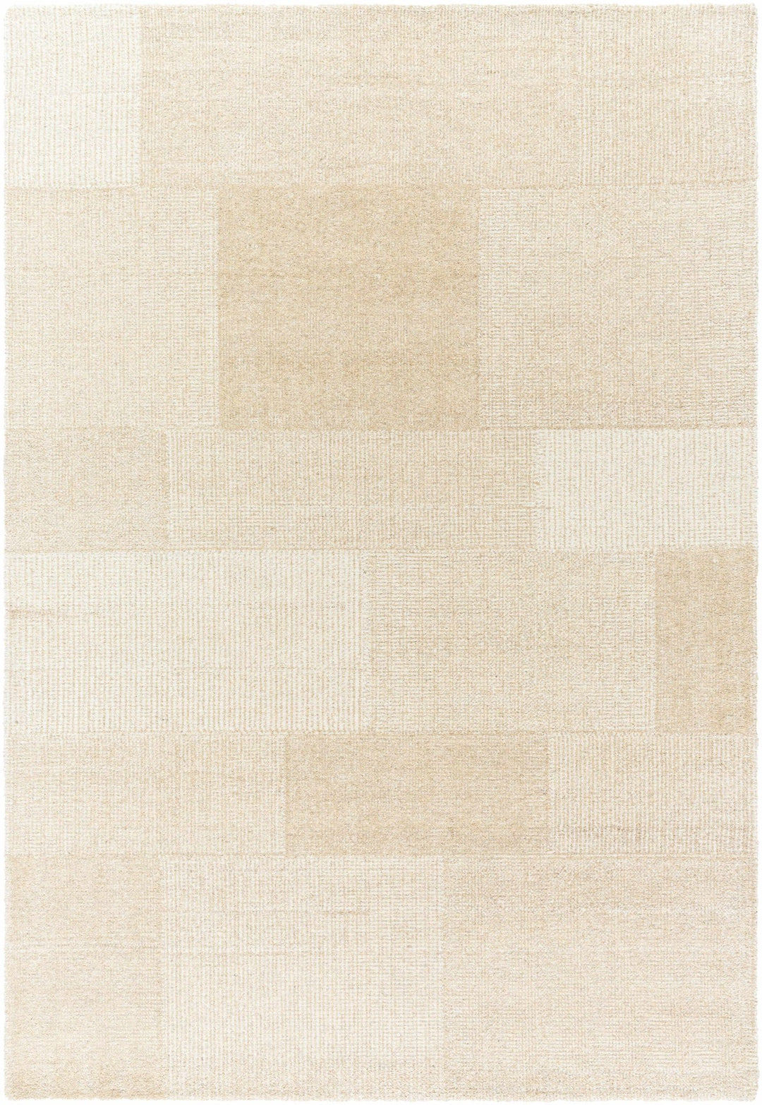 Camila Modern Geometrical Beige And Ivory Area Rug - The Rug Decor