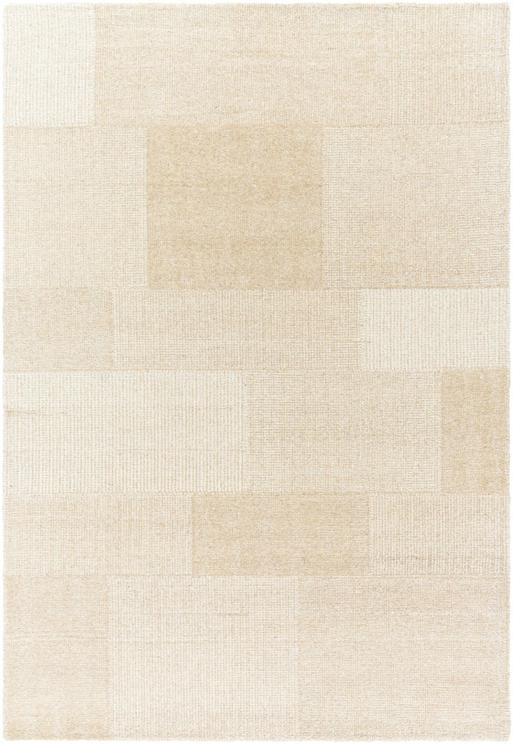 Camila Modern Geometrical Beige And Ivory Area Rug - The Rug Decor
