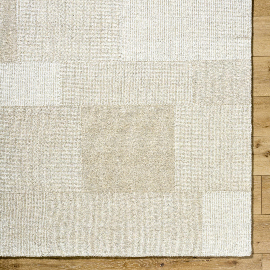 Camila Modern Geometrical Beige And Ivory Area Rug - The Rug Decor