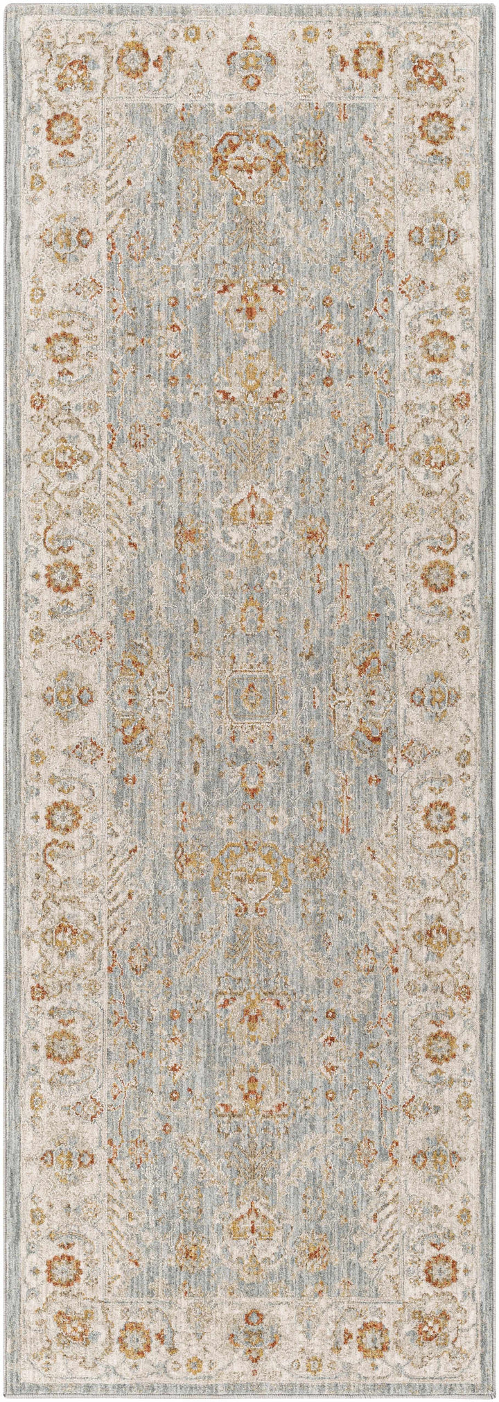 Camrose Blue And Ivory Traditional Style Area Rug