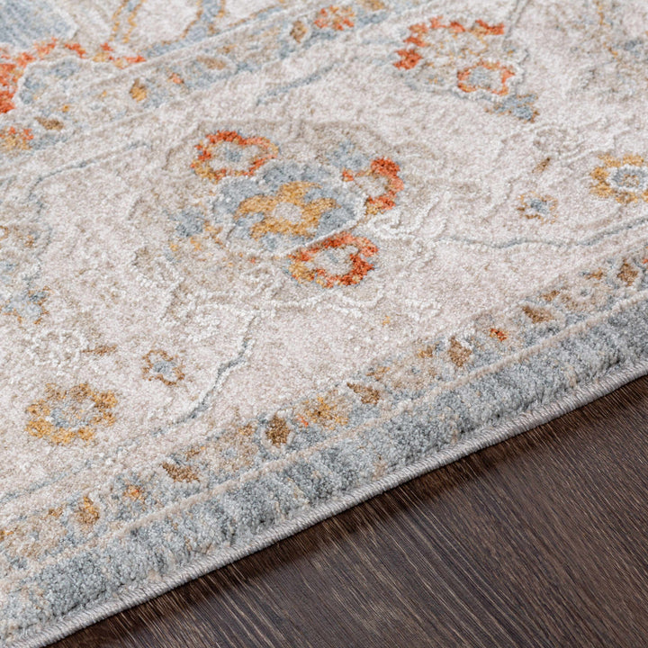 Camrose Blue And Ivory Traditional Style Area Rug