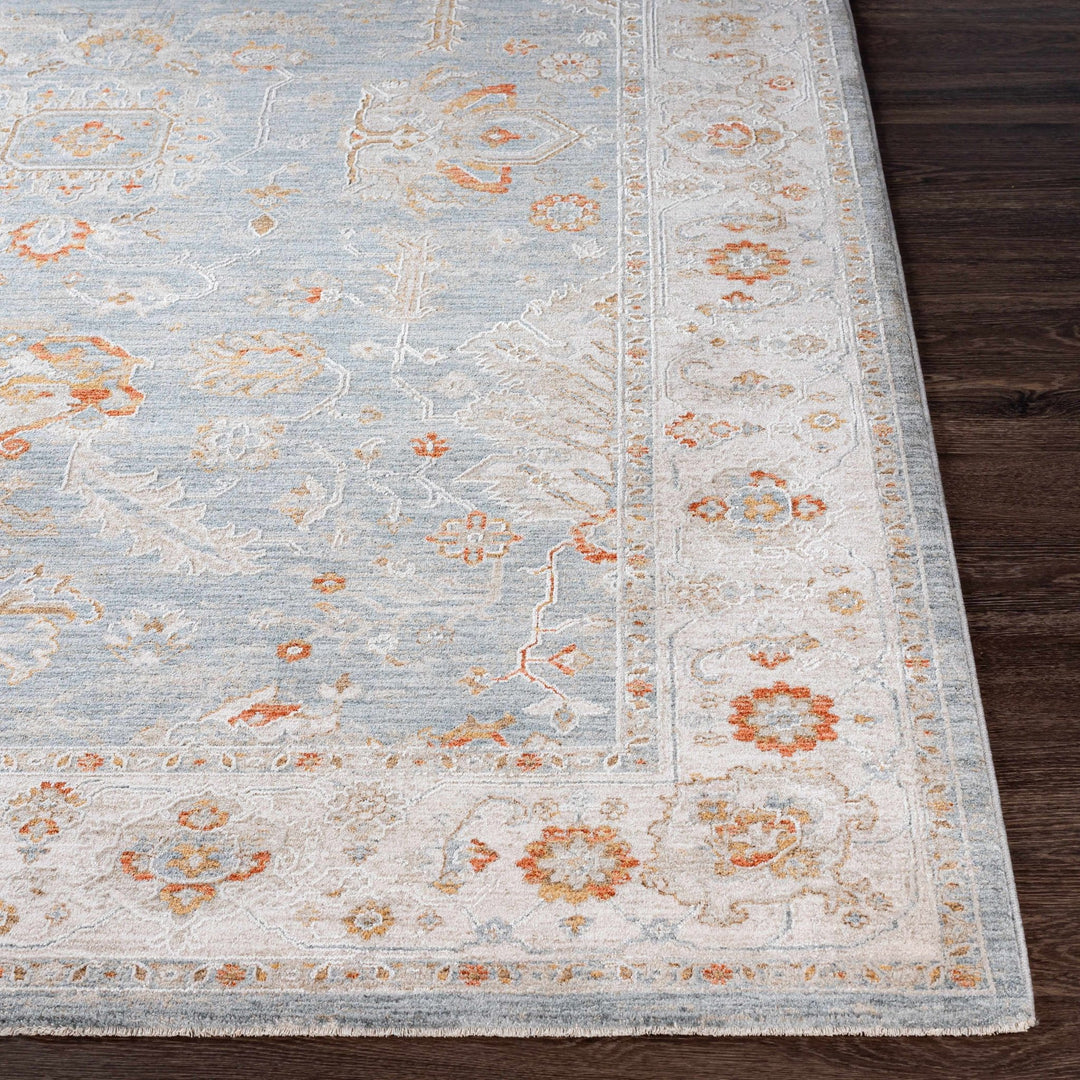 Camrose Blue And Ivory Traditional Style Area Rug - The Rug Decor