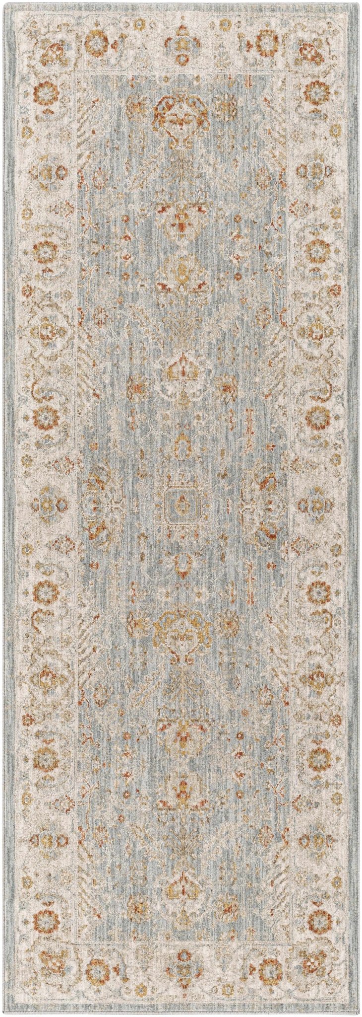 Camrose Blue And Ivory Traditional Style Area Rug - The Rug Decor