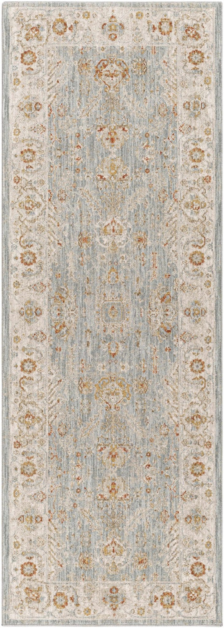 Camrose Blue And Ivory Traditional Style Area Rug - The Rug Decor