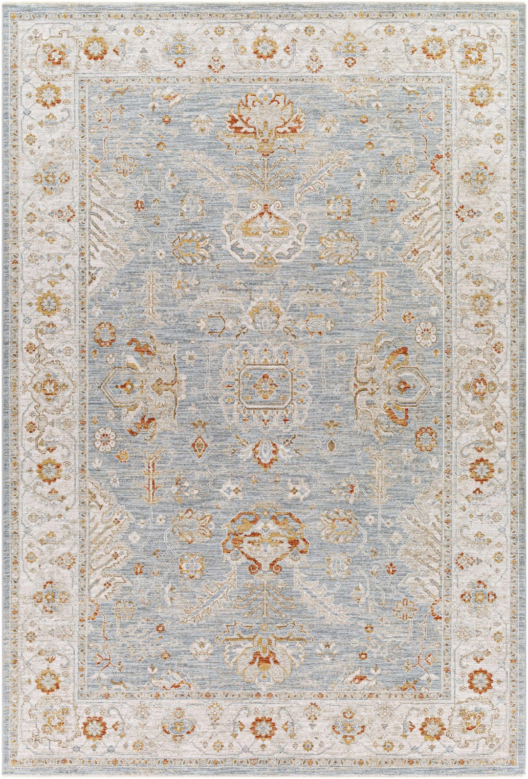 Camrose Blue And Ivory Traditional Style Area Rug - The Rug Decor