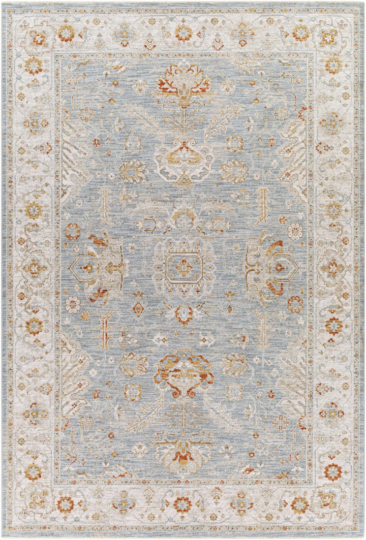 Camrose Blue And Ivory Traditional Style Area Rug - The Rug Decor