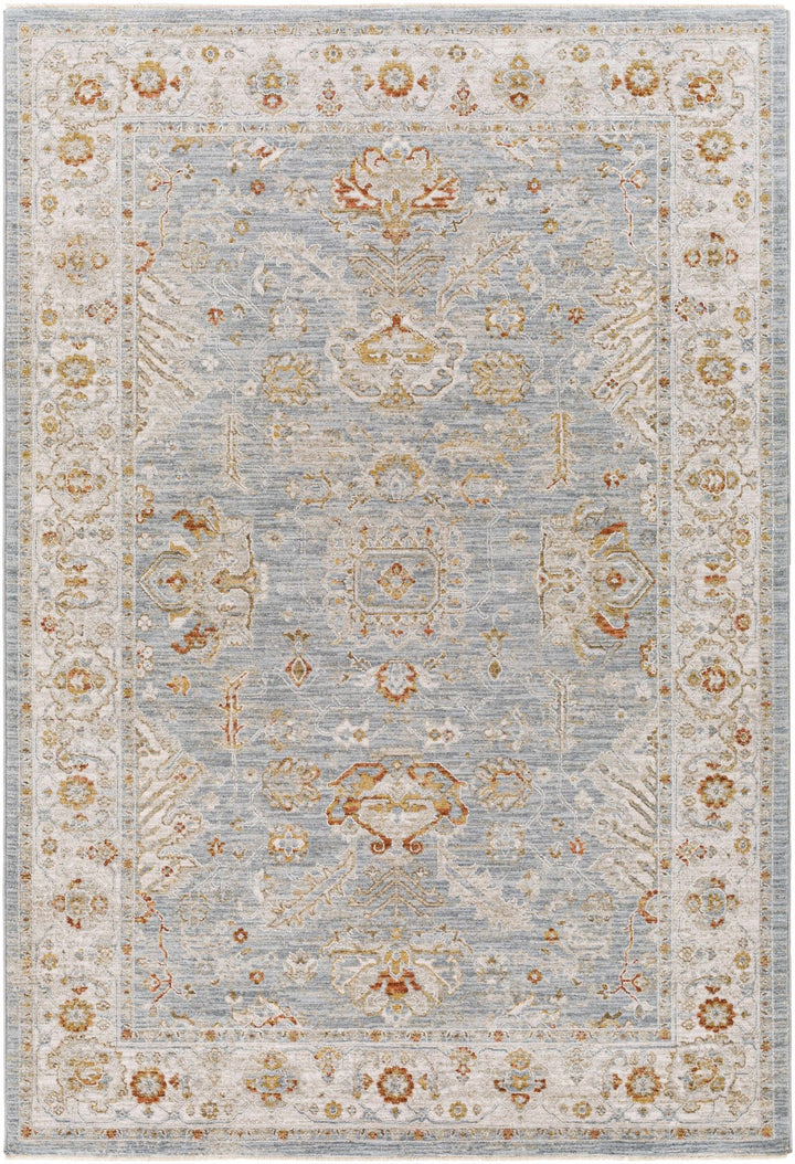 Camrose Blue And Ivory Traditional Style Area Rug - The Rug Decor