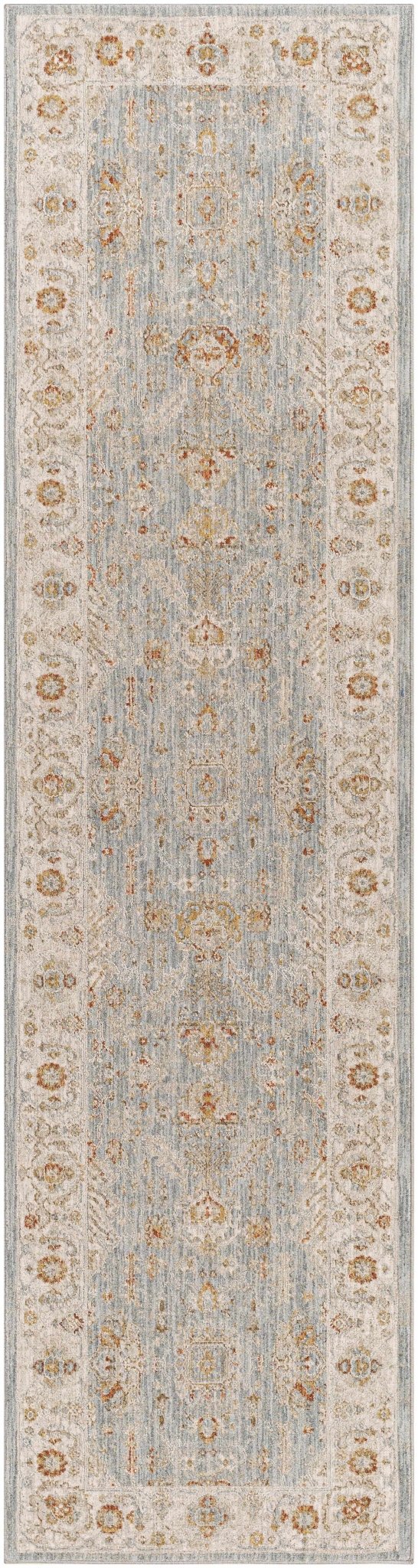 Camrose Blue And Ivory Traditional Style Area Rug - The Rug Decor