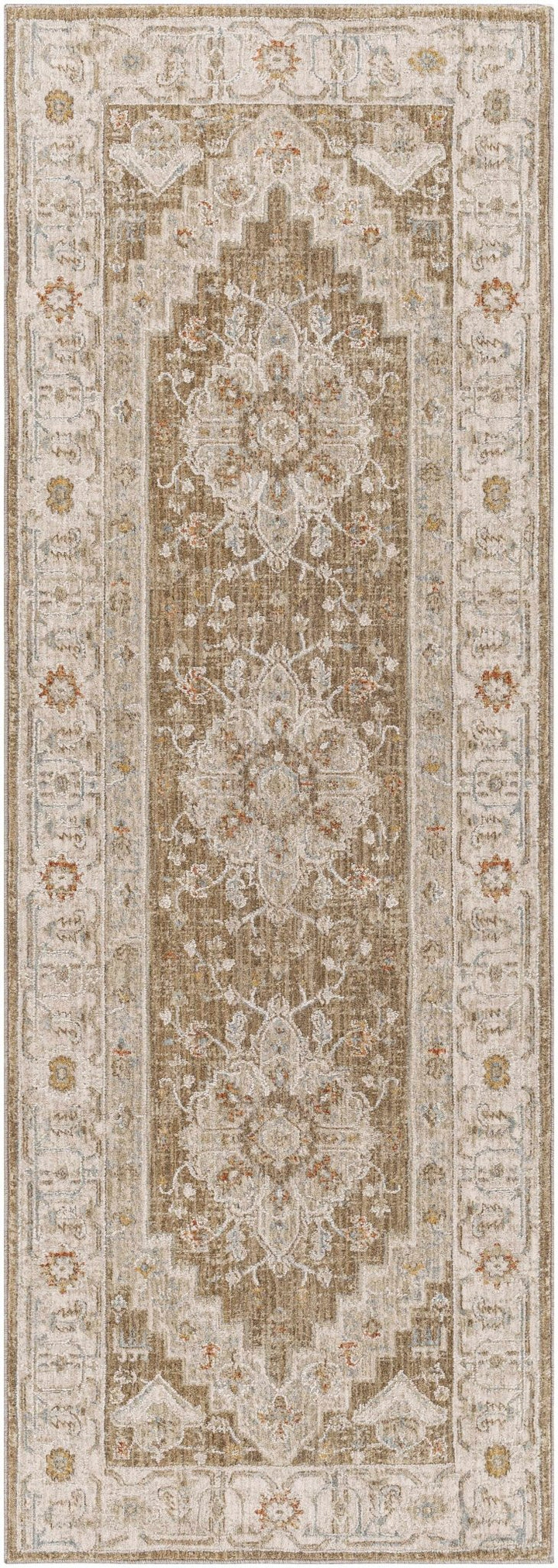 Canadensis Traditional Style Brown And Ivory Area Rug - The Rug Decor