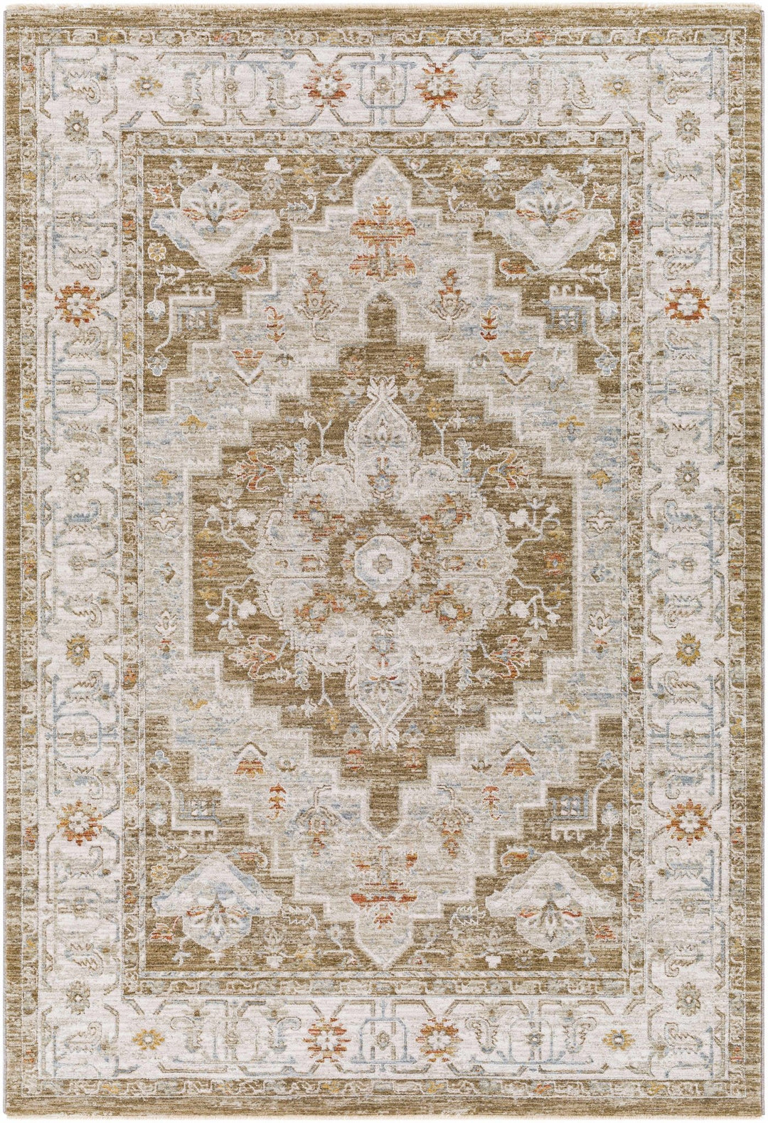 Canadensis Traditional Style Brown And Ivory Area Rug - The Rug Decor