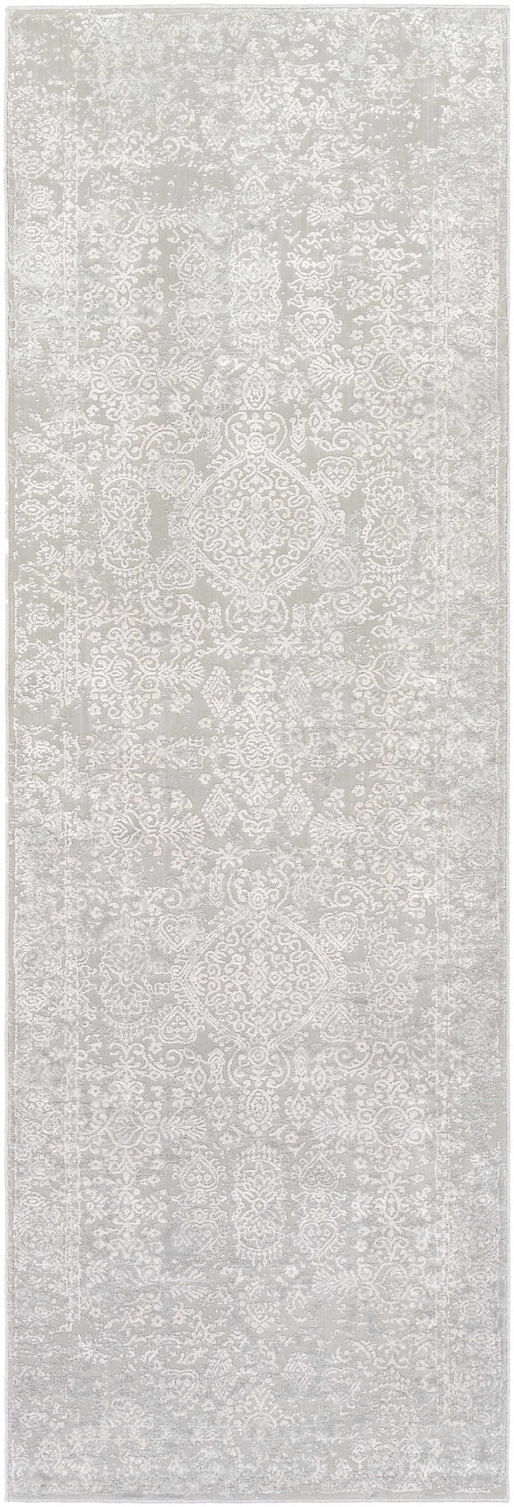 Canaseraga Traditional Style Gray And Ivory Area Rug