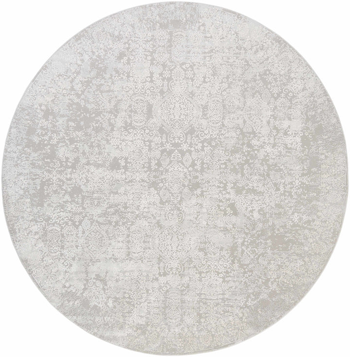 Canaseraga Traditional Style Gray And Ivory Area Rug