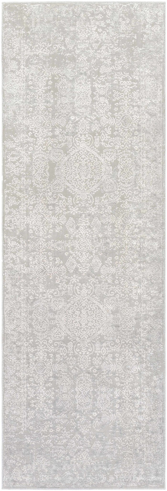 Canaseraga Traditional Style Gray And Ivory Area Rug - The Rug Decor