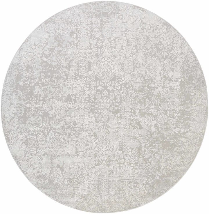 Canaseraga Traditional Style Gray And Ivory Area Rug - The Rug Decor