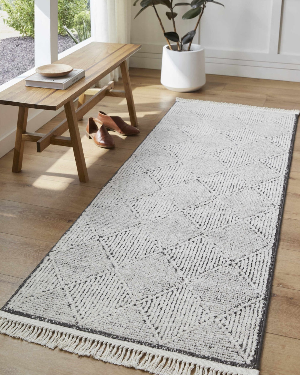 Cannan Contemporary Geometrical Gray Rug - The Rug Decor