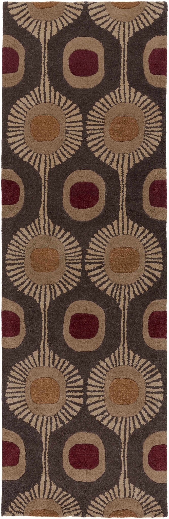 Canovanas Modern Style Tan And Brown Hand Tufted Wool Rug - The Rug Decor