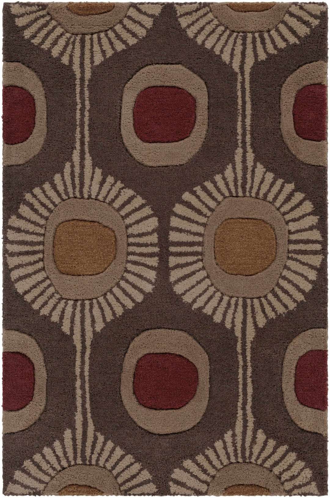 Canovanas Modern Style Tan And Brown Hand Tufted Wool Rug - The Rug Decor