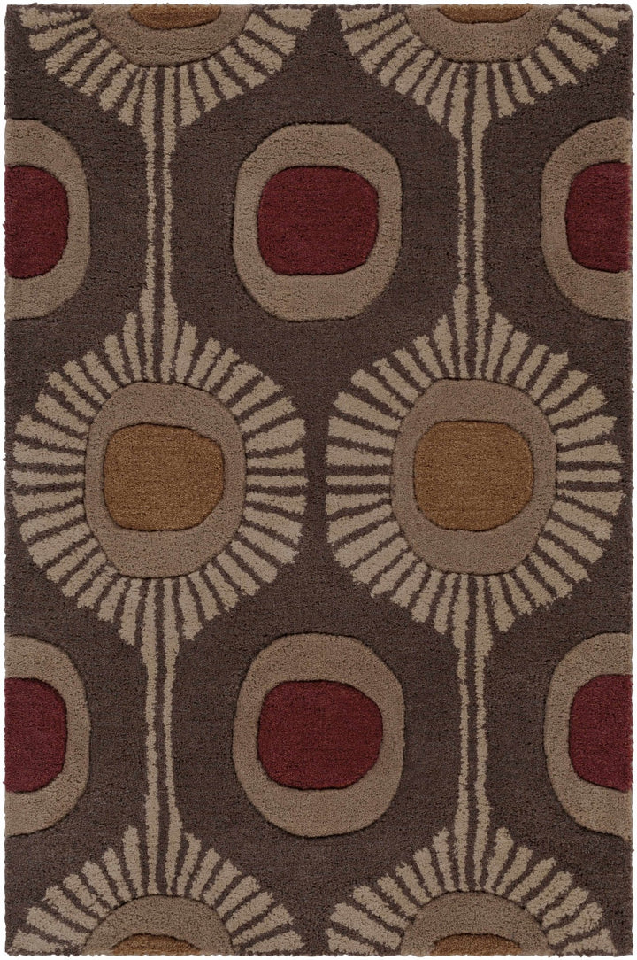 Canovanas Modern Style Tan And Brown Hand Tufted Wool Rug - The Rug Decor