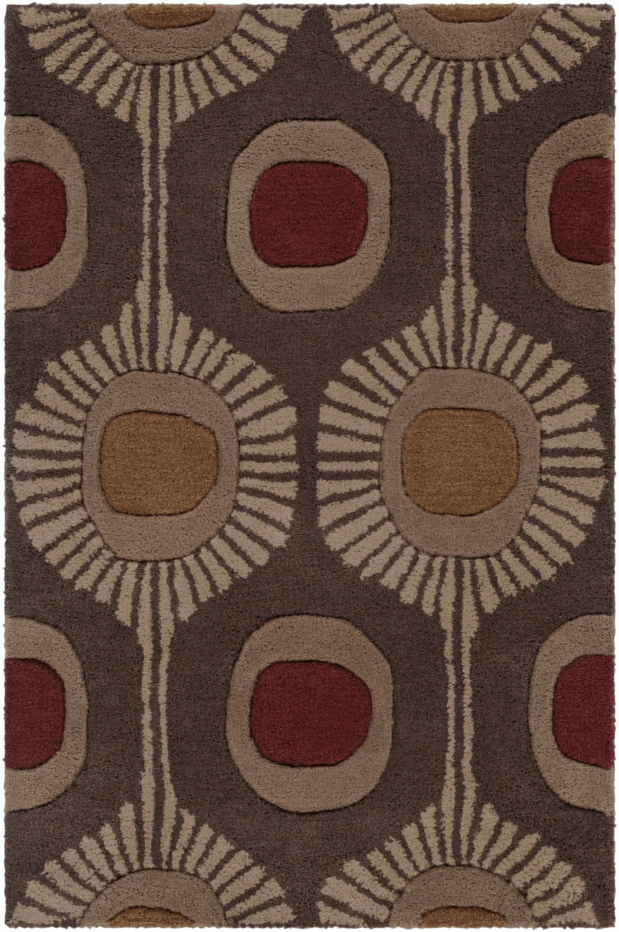 Canovanas Modern Style Tan And Brown Hand Tufted Wool Rug - The Rug Decor