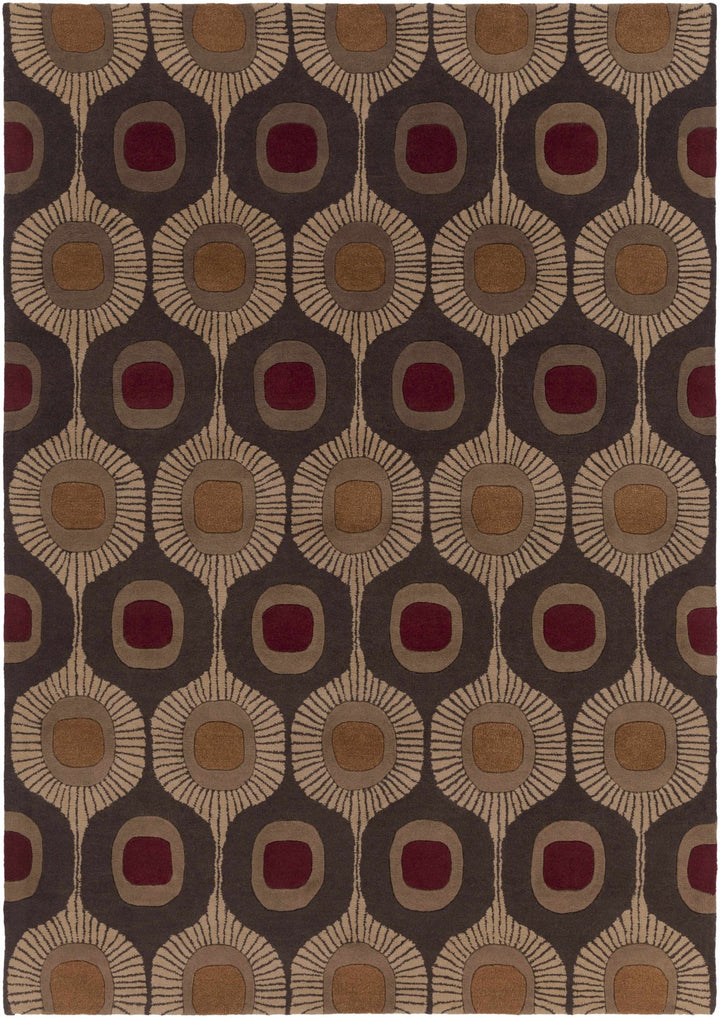 Canovanas Modern Style Tan And Brown Hand Tufted Wool Rug - The Rug Decor