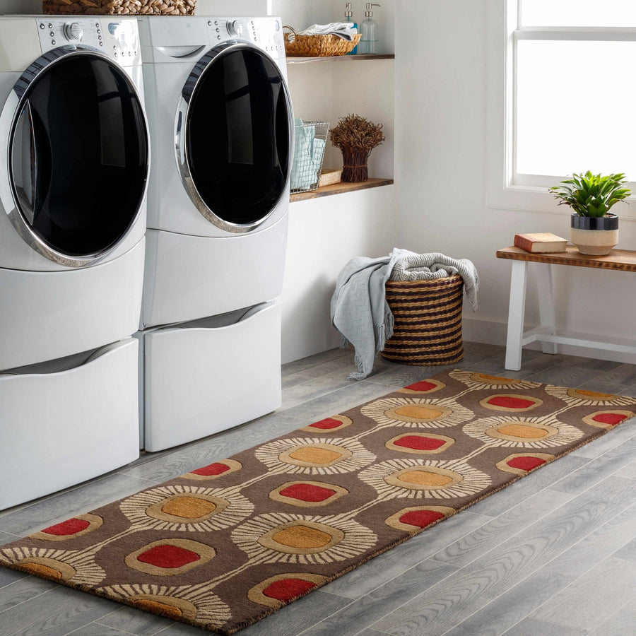Canovanas Modern Style Tan And Brown Hand Tufted Wool Rug - The Rug Decor