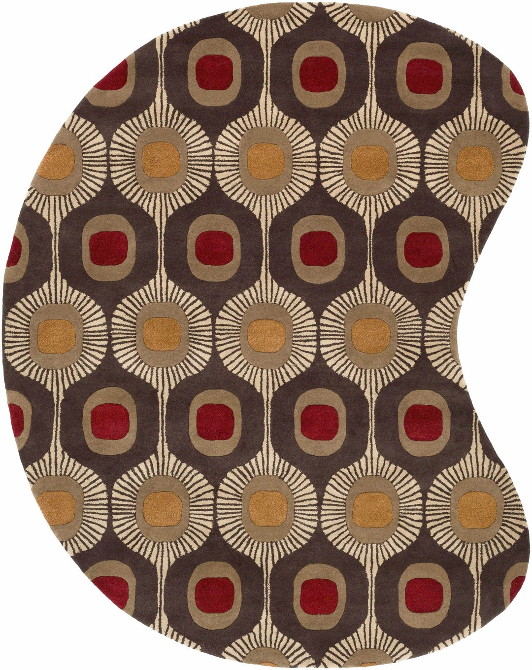 Canovanas Modern Style Tan And Brown Hand Tufted Wool Rug - The Rug Decor