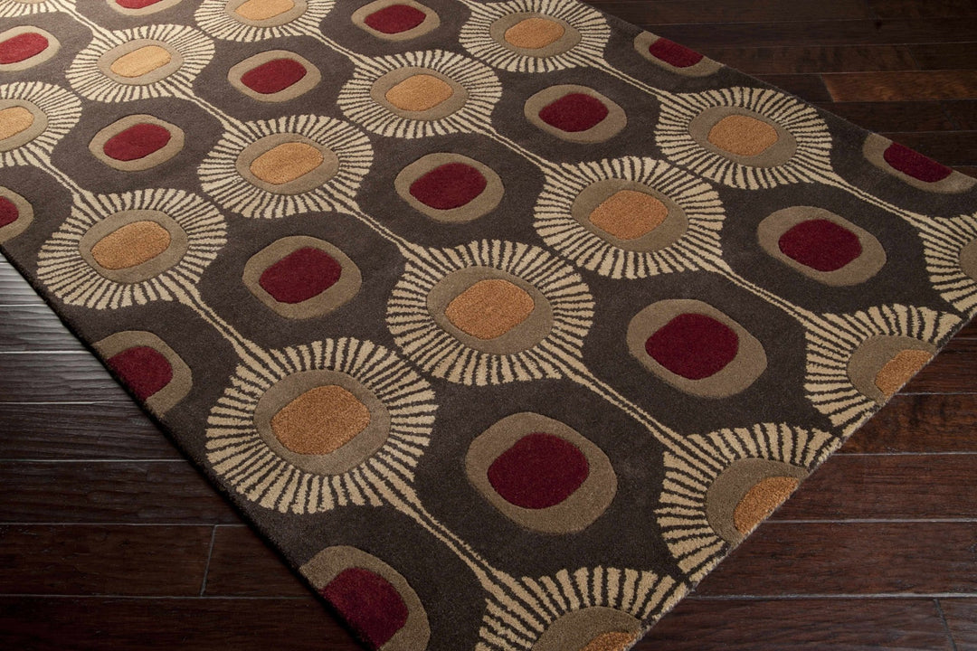 Canovanas Modern Style Tan And Brown Hand Tufted Wool Rug - The Rug Decor