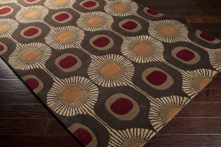 Canovanas Modern Style Tan And Brown Hand Tufted Wool Rug - The Rug Decor