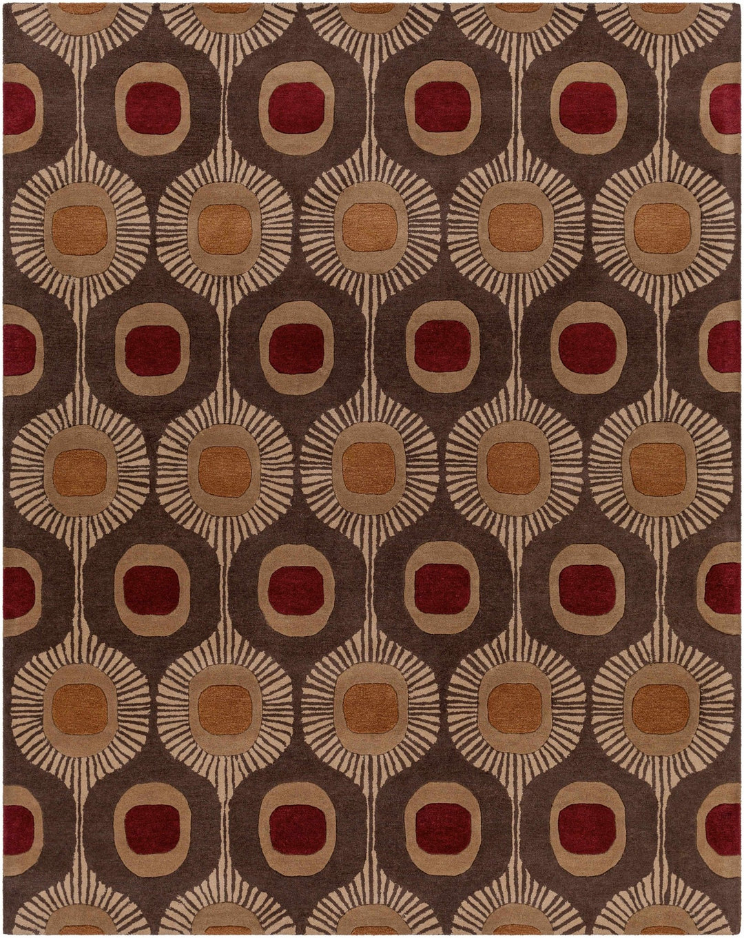 Canovanas Modern Style Tan And Brown Hand Tufted Wool Rug - The Rug Decor