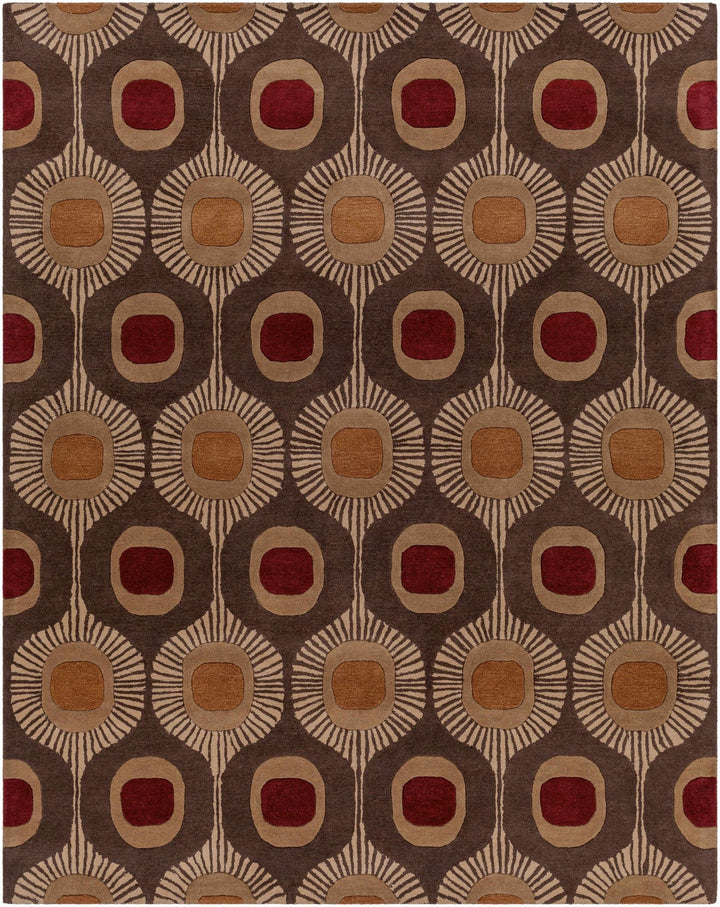Canovanas Modern Style Tan And Brown Hand Tufted Wool Rug - The Rug Decor