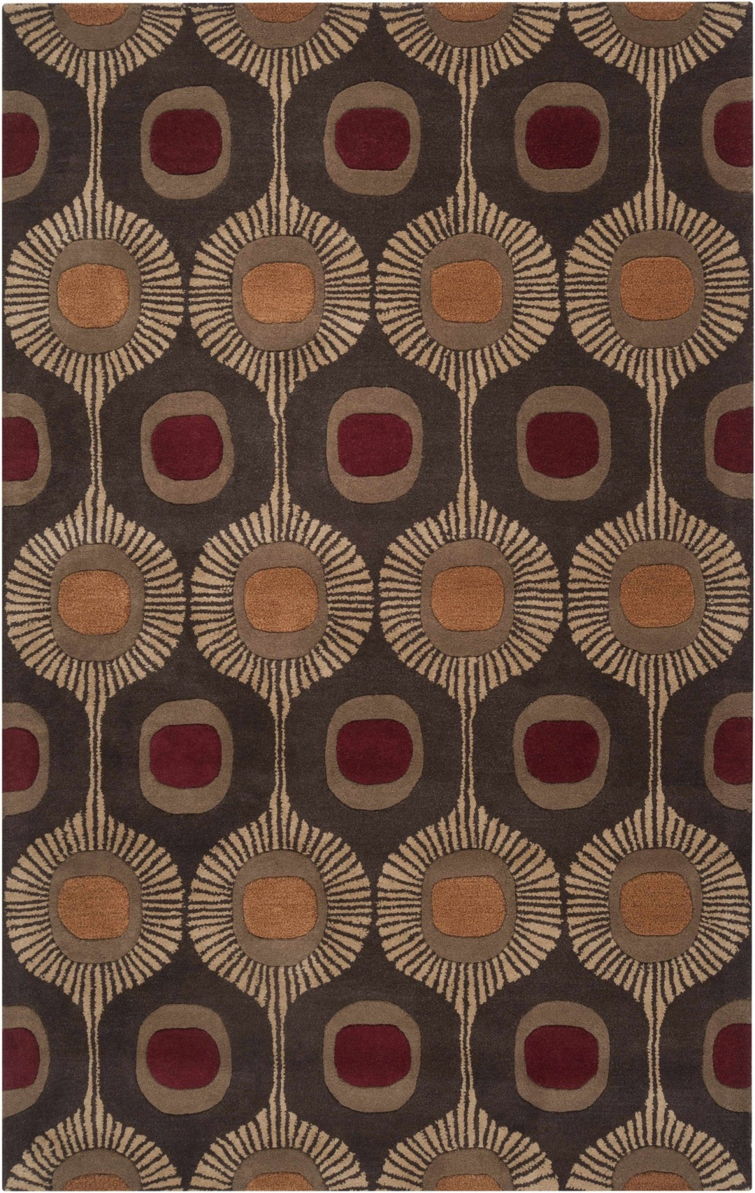 Canovanas Modern Style Tan And Brown Hand Tufted Wool Rug - The Rug Decor