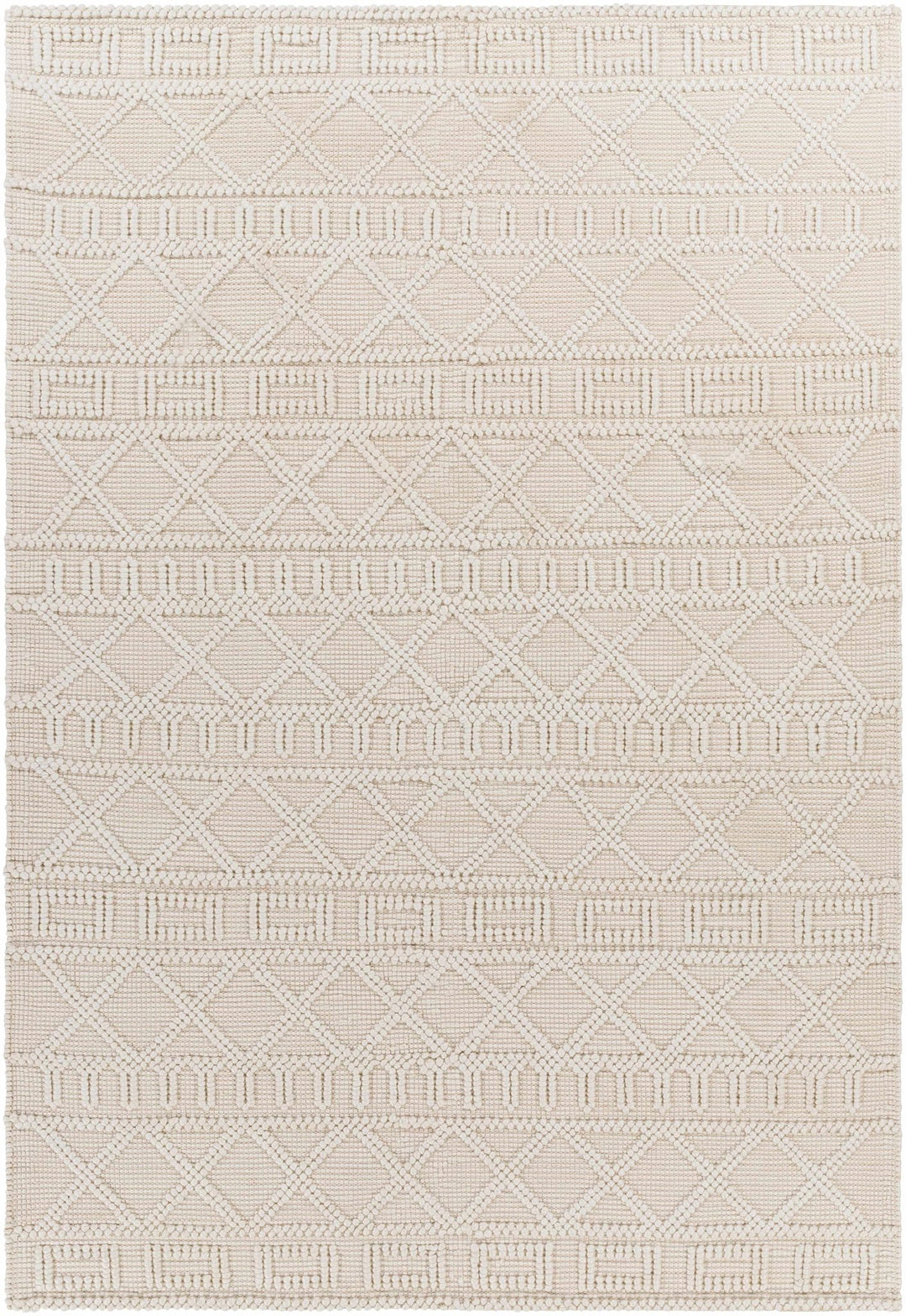 Canta Bohemian Style Beige And ivory Hand Woven Rug - The Rug Decor