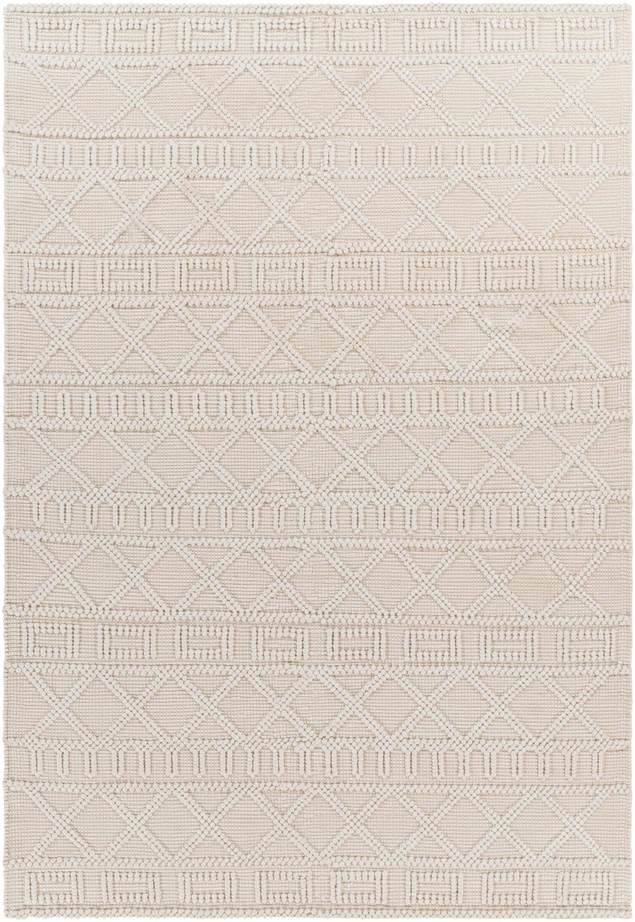 Canta Bohemian Style Beige And ivory Hand Woven Rug - The Rug Decor