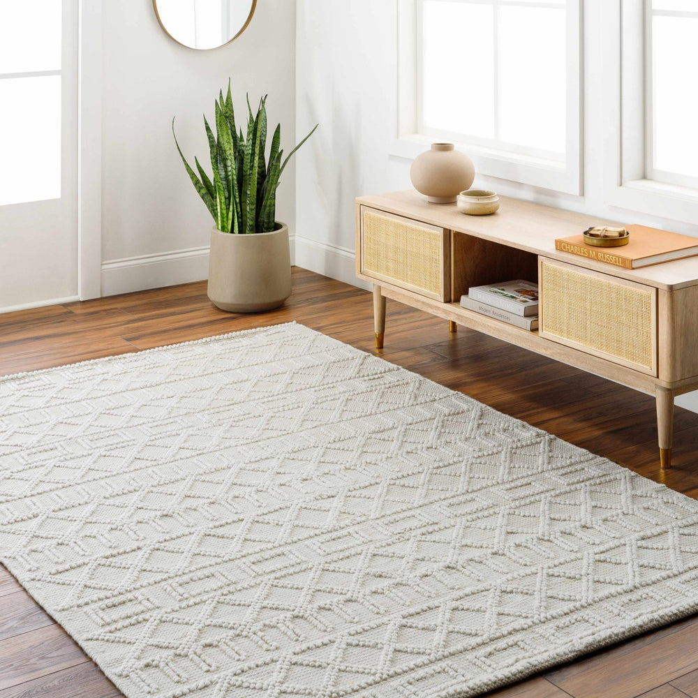 Canta Bohemian Style Beige And ivory Hand Woven Rug - The Rug Decor