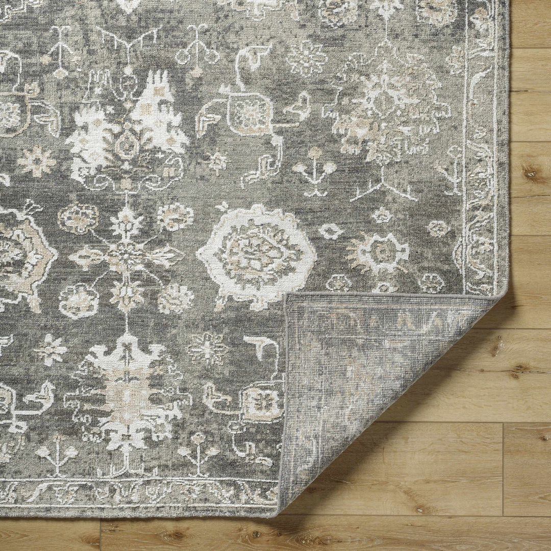 Cantley Brown And Beige Traditional Floral Design Hand Knotted Area Rug - The Rug Decor