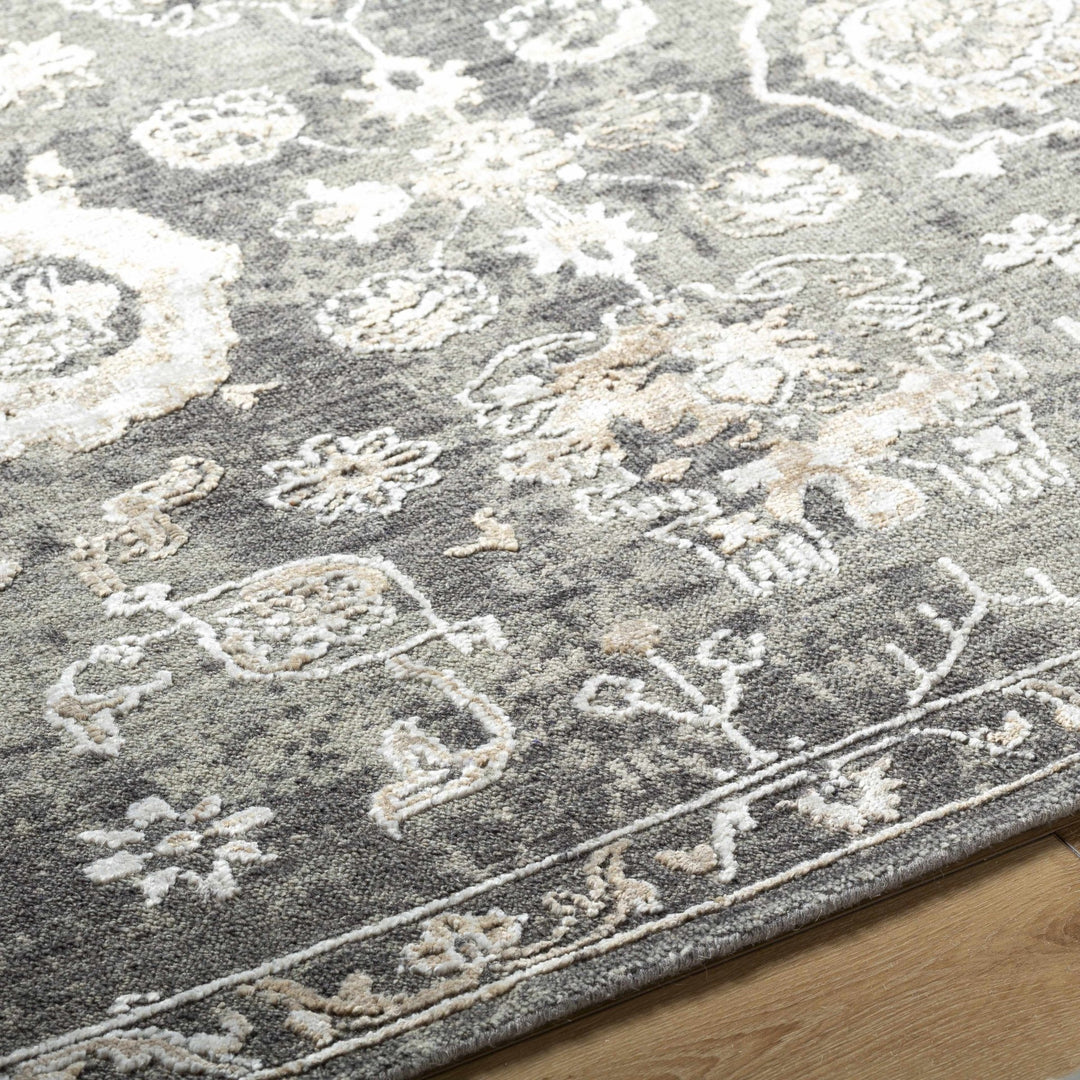 Cantley Brown And Beige Traditional Floral Design Hand Knotted Area Rug - The Rug Decor