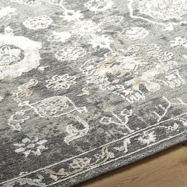 Cantley Brown And Beige Traditional Floral Design Hand Knotted Area Rug - The Rug Decor