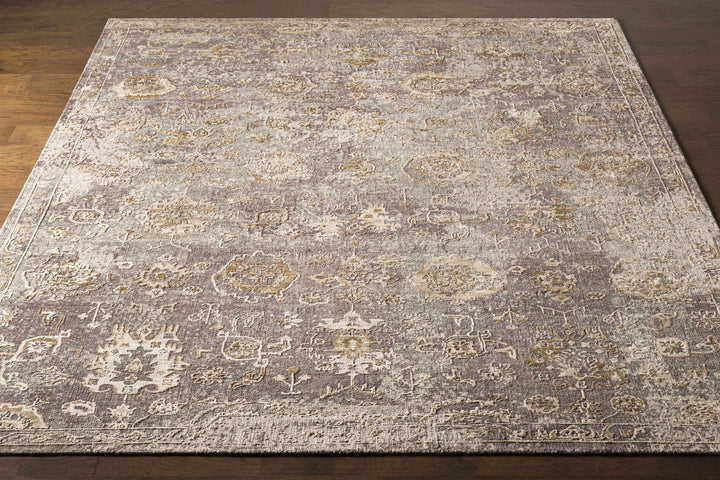 Cantley Brown And Beige Traditional Floral Design Hand Knotted Area Rug - The Rug Decor