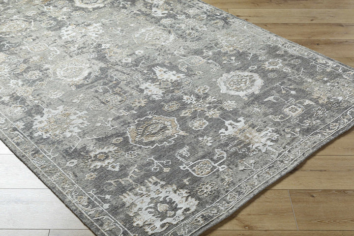 Cantley Brown And Beige Traditional Floral Design Hand Knotted Area Rug - The Rug Decor