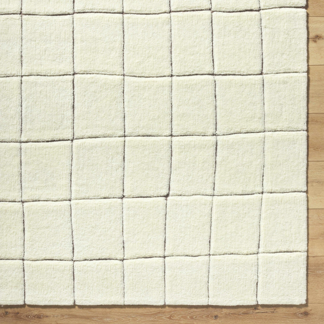 Caolan Modern Geometrical White Washable Area Rug - The Rug Decor