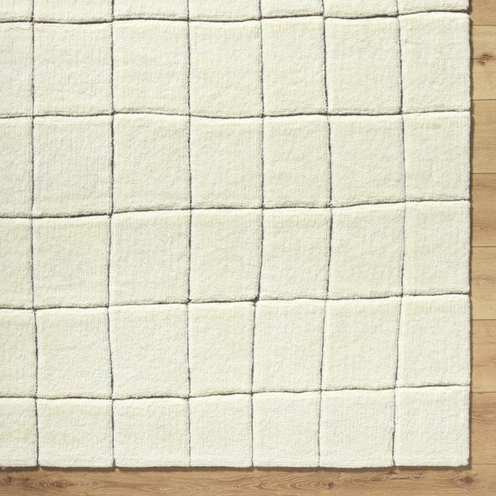 Caolan Modern Geometrical White Washable Area Rug - The Rug Decor