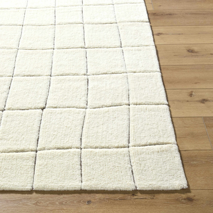 Caolan Modern Geometrical White Washable Area Rug - The Rug Decor