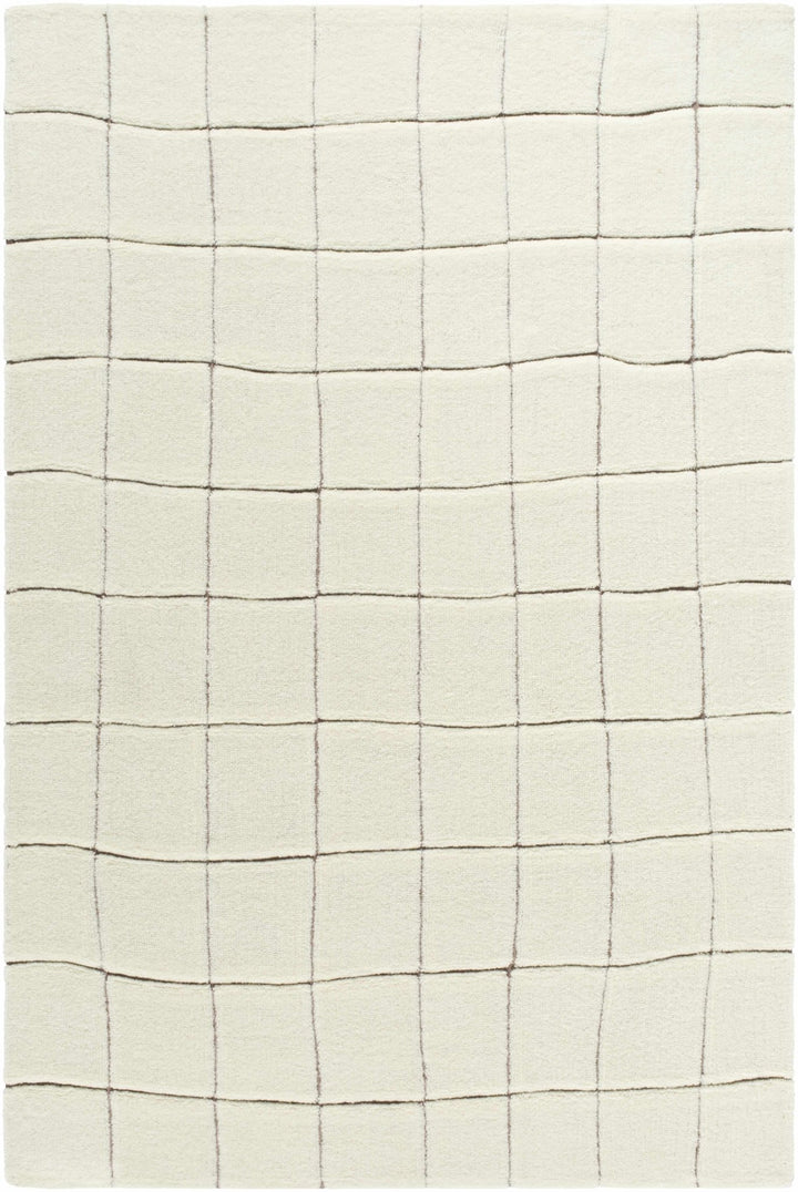 Caolan Modern Geometrical White Washable Area Rug - The Rug Decor