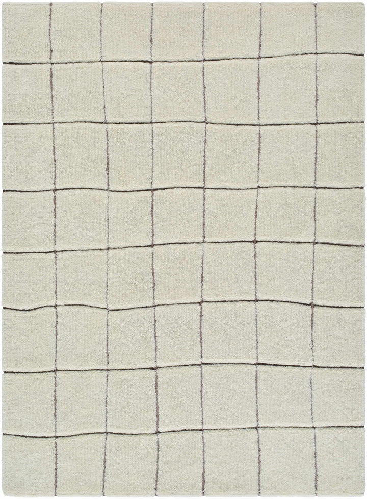 Caolan Modern Geometrical White Washable Area Rug - The Rug Decor