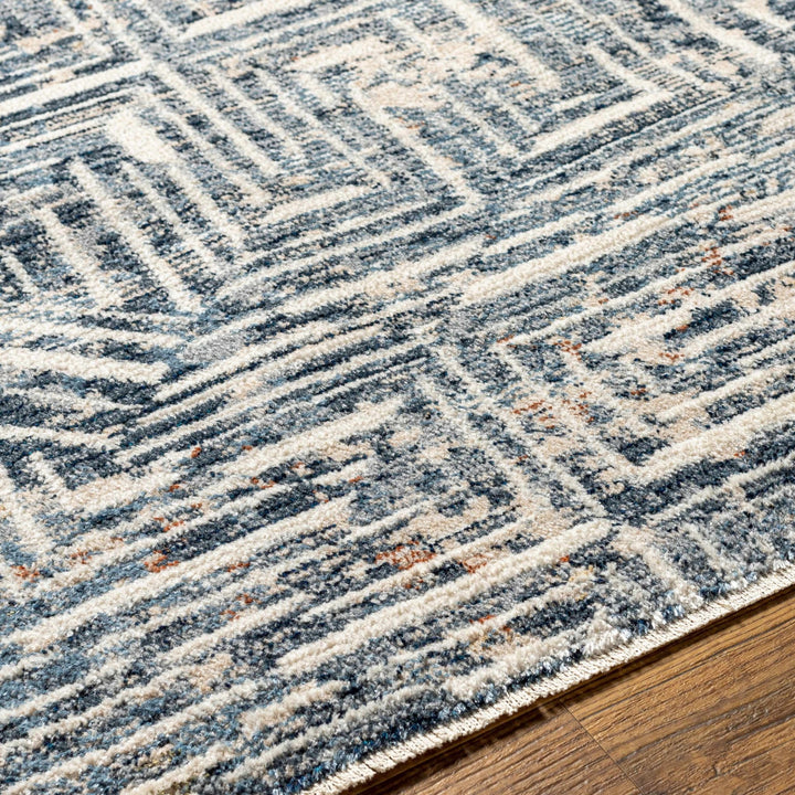 Capaga Contemporary Blue And Beige Area Rug - The Rug Decor