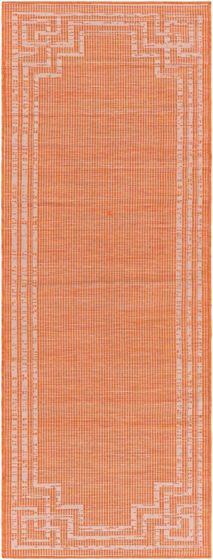 Caravonica Orange Modern Style Outdoor Area Rug - The Rug Decor