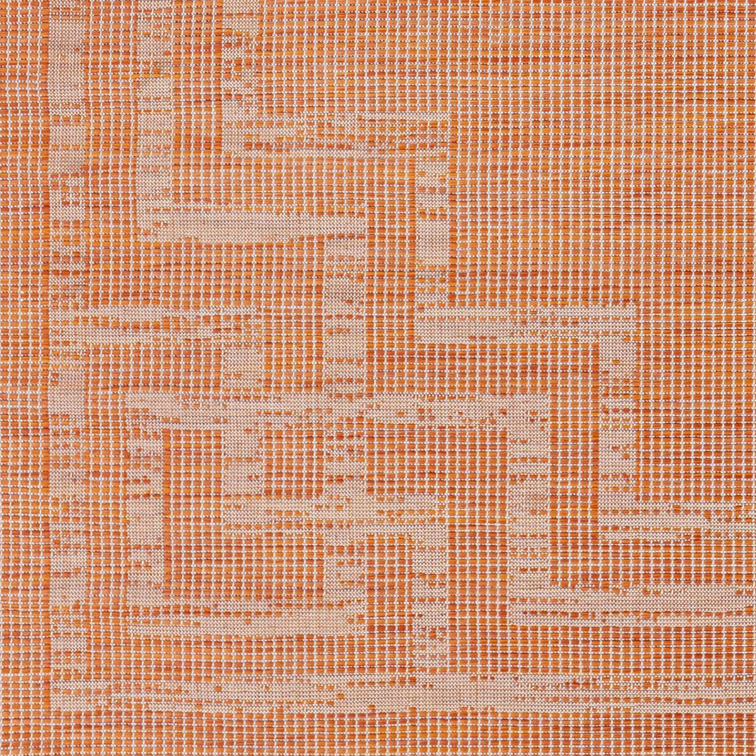 Caravonica Orange Modern Style Outdoor Area Rug - The Rug Decor