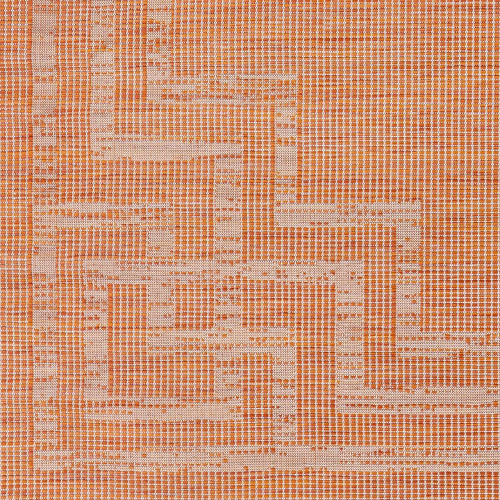 Caravonica Orange Modern Style Outdoor Area Rug - The Rug Decor